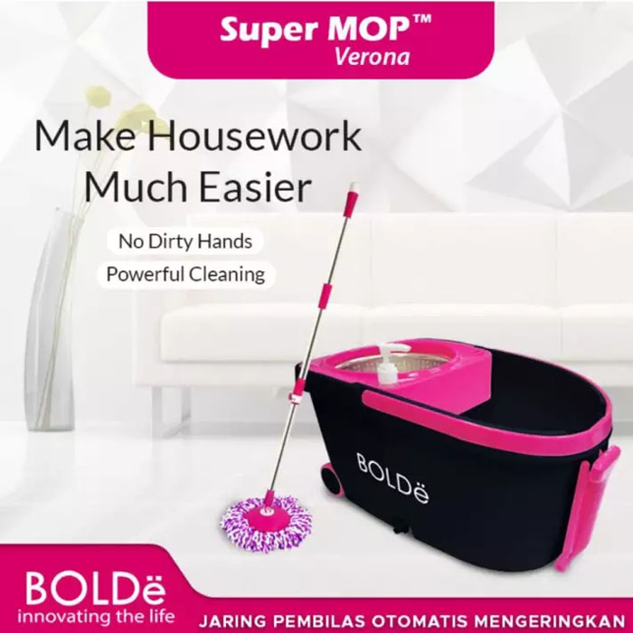 Bolde Super MOP Verona - Hitam Pink